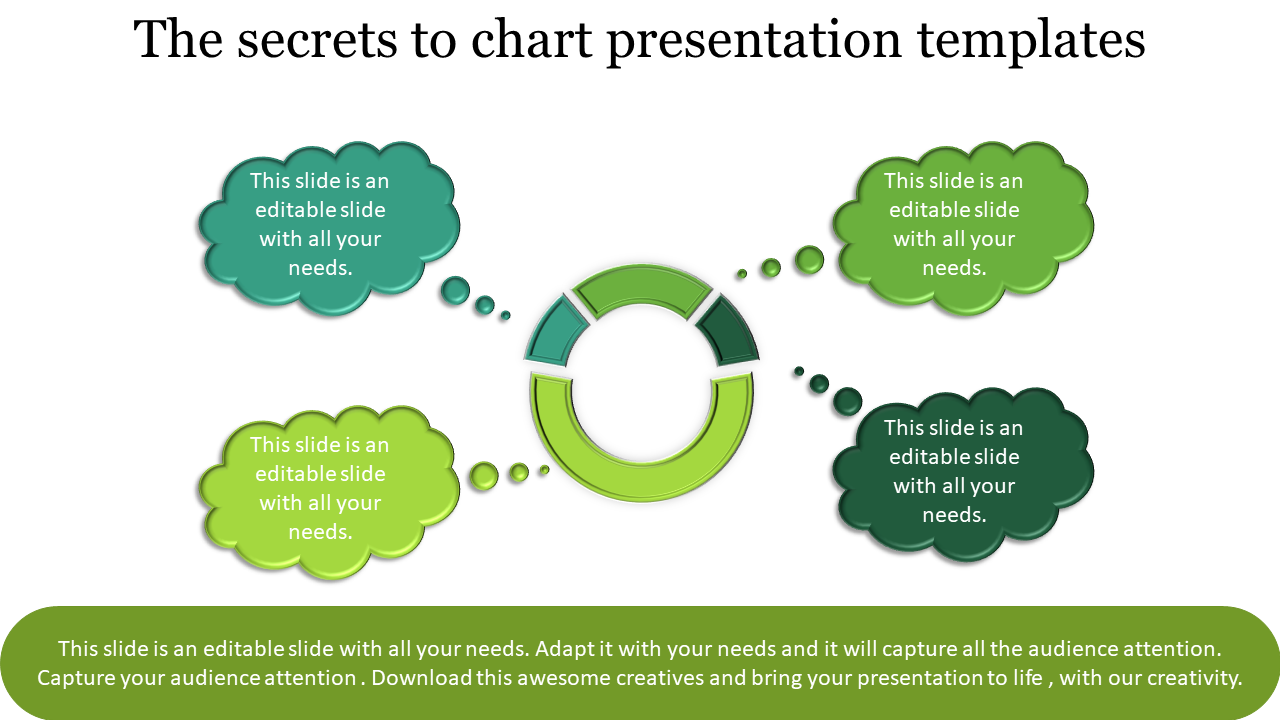 Free - Engaging Pie Chart Template for Presentation - Cloud Model